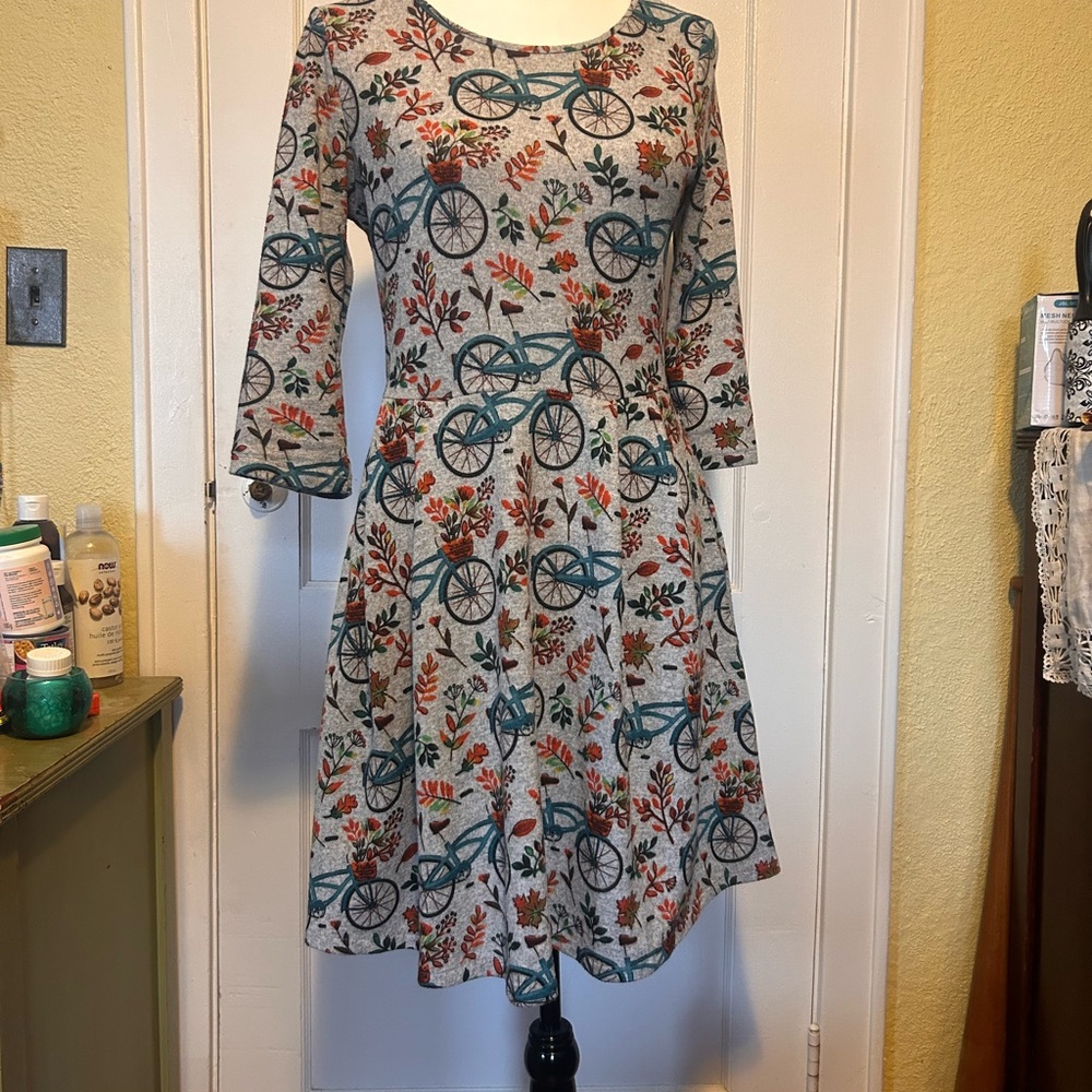 Adorable La Soul 3/4 Sleeve Bicycle Dress